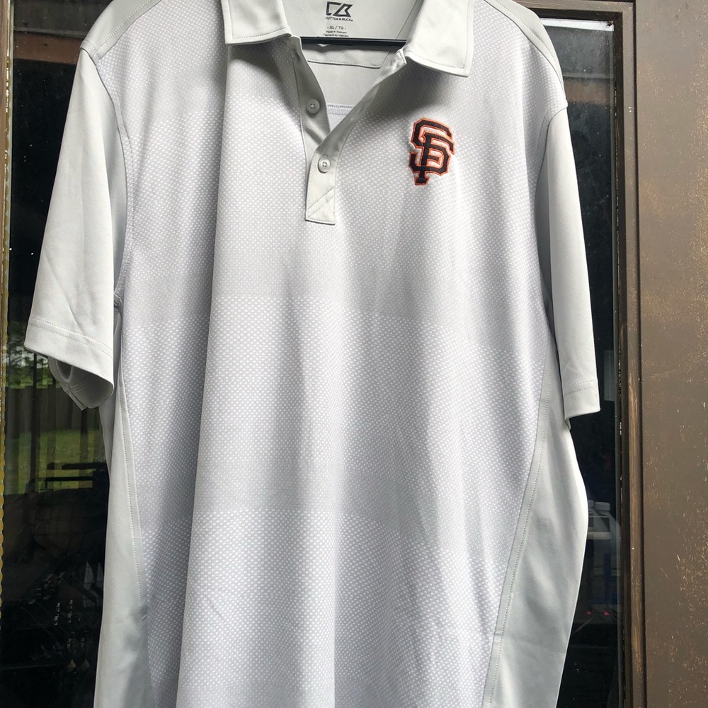 MLB Giant Cutter and Buck DryTec Polo Shirt XL